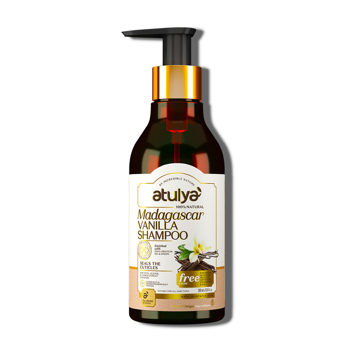 Atulya Madagascar Vanilla Hair Shampoo | Repairs Hair - 300ml