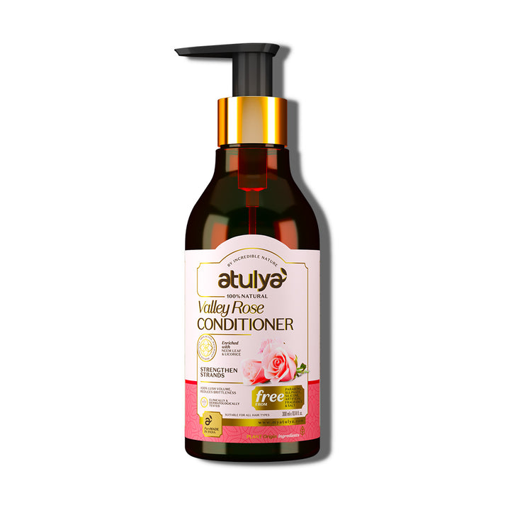 Atulya Valley Rose Conditioner | Strengthens Strands - 300ml