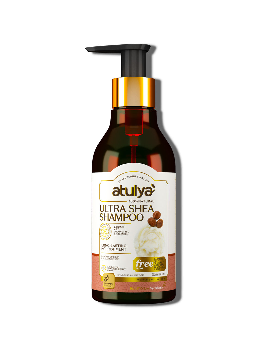 Atulya Ultra Shea Shampoo | For Long-lasting Nourishment- 300ml