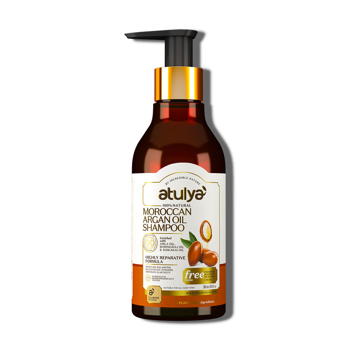 Atulya Moroccan Argan Oil Shampoo | Repairs Hair - 300ml
