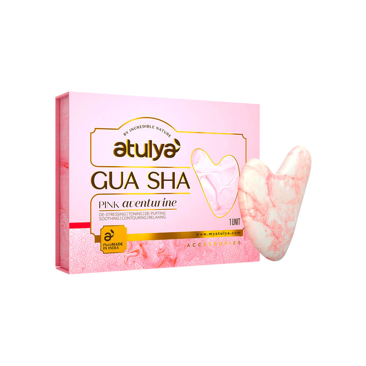 Atulya Gua Shua | Pink Aventurine | De-puffing and De-stressing