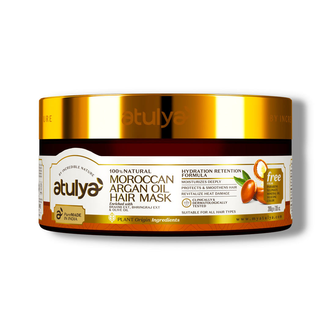 Atulya Moroccan Argan Oil Hair Mask | Hydration Retention - 200gm
