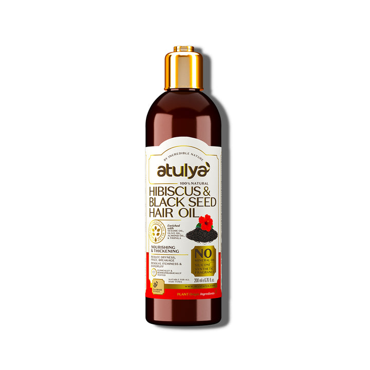 Atulya Hibiscus & Black Seed Hair Oil | Nourishing and Thickening - 200ml