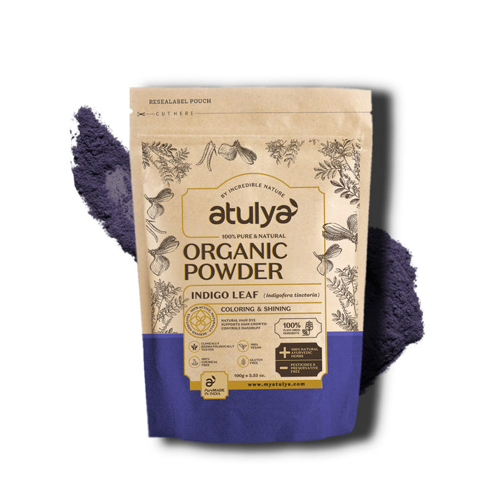 Atulya Indigo Leaf Organic Powder | 100% Pure & Natural - 100gm