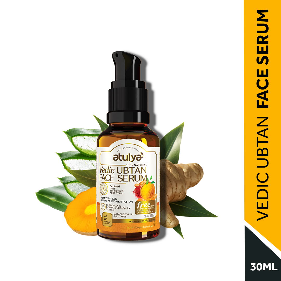 Atulya Vedic Ubtan Face Serum | Minimises Tan and Pigmentation - 30ml