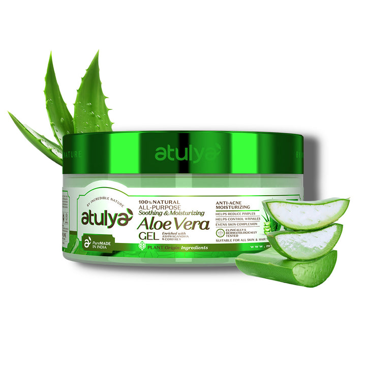 Atulya Aloe Vera Gel | Anti-acne| Moisturizing - 200gm