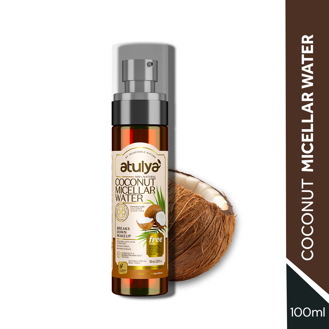 Atulya Coconut Micellar Water| Removes Dirt and Makeup  - 100ml