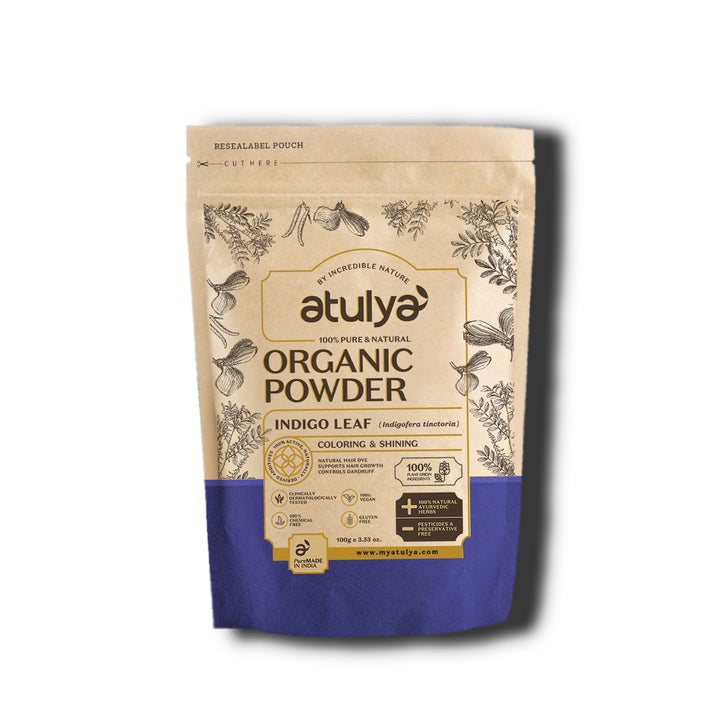 Atulya Indigo Leaf Organic Powder | 100% Pure & Natural - 100gm