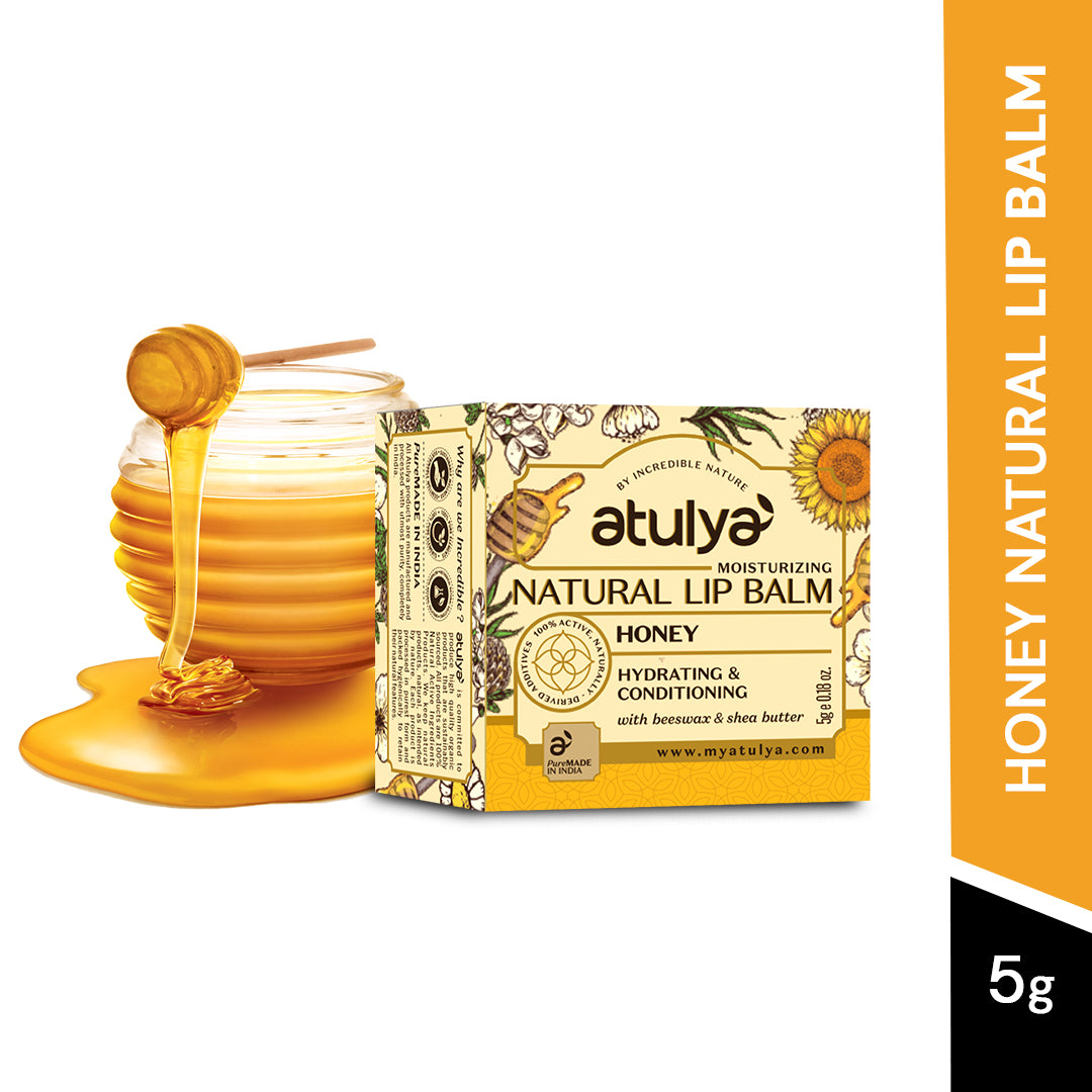 atulya Honey Lip Balm for Hydrating Lips - 5gm