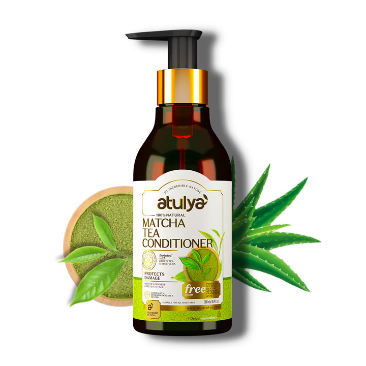 Atulya Matcha Tea Conditioner | Protects Damaged Hair - 300ml
