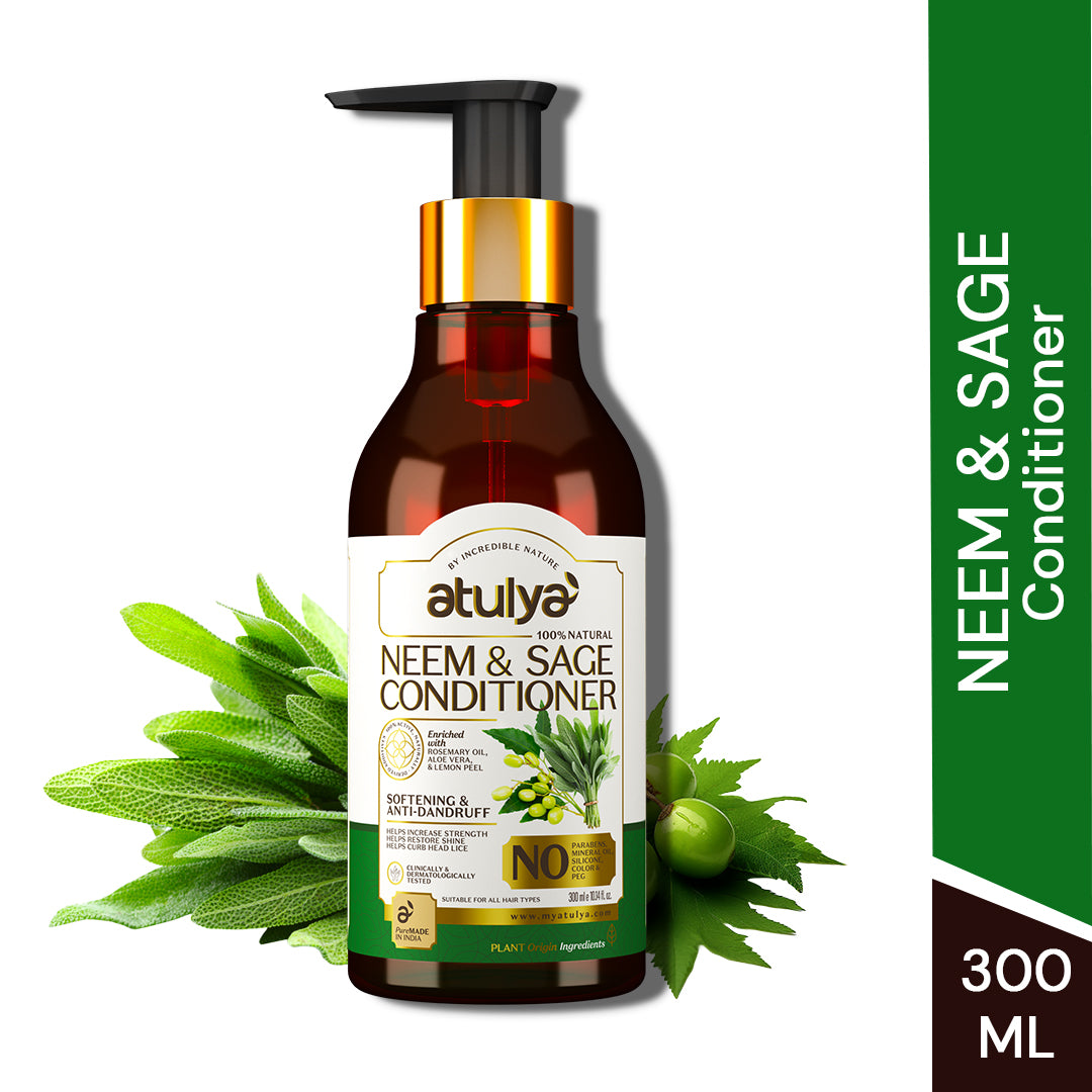 Atulya Neem & Sage Conditioner | Softening and Anti-dandruff - 300ml