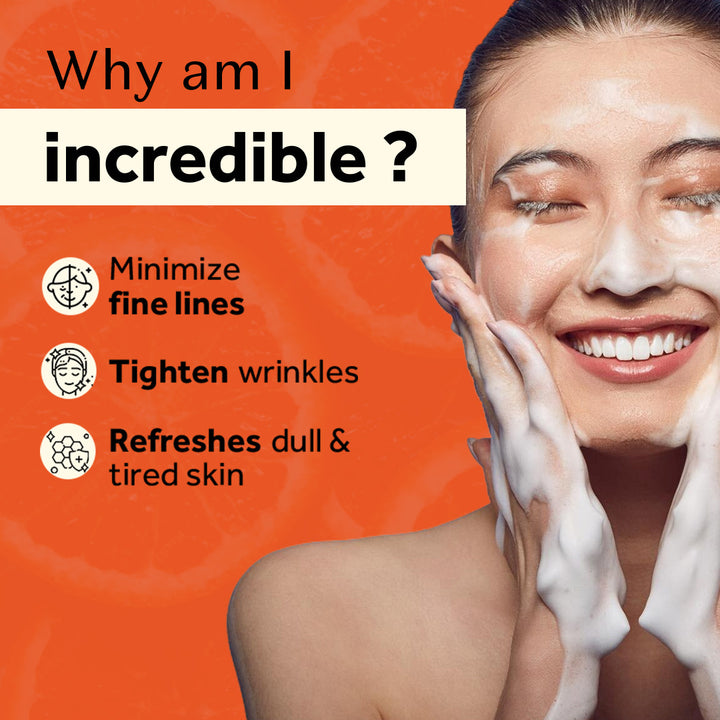 Atulya Vitamin C Foaming Face Wash with Silicone Brush - 150ml