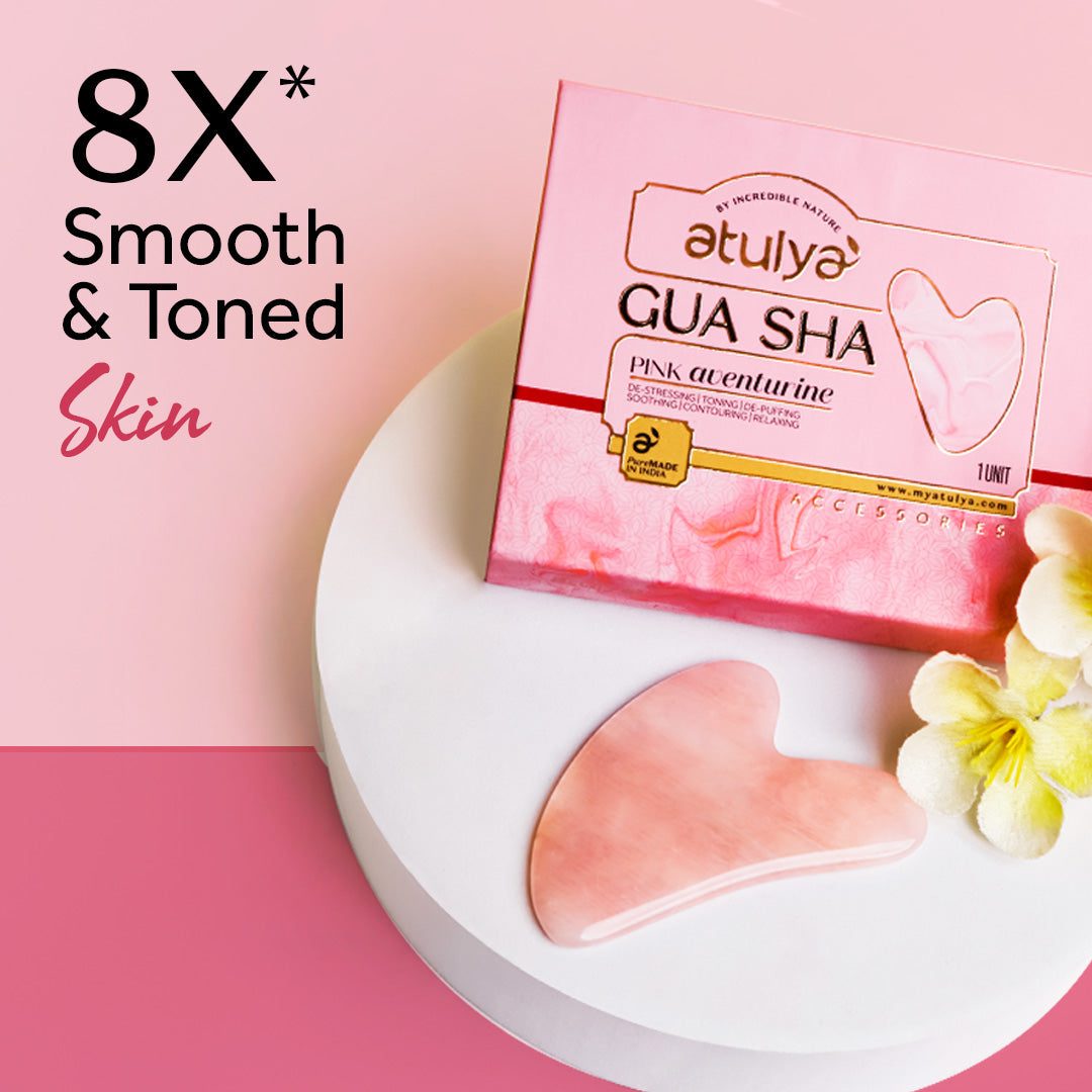 Atulya Gua Shua | Pink Aventurine | De-puffing and De-stressing