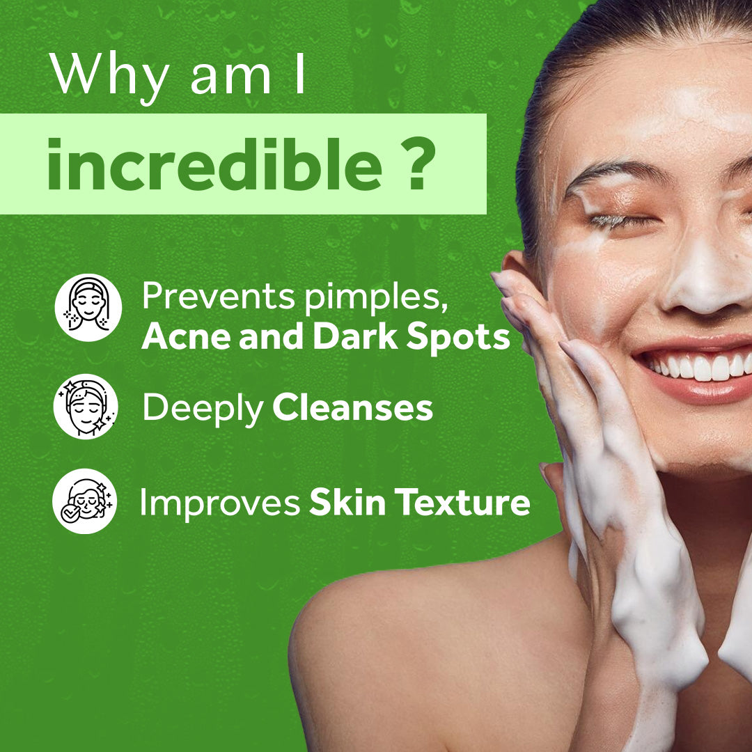 Atulya Cucumber Foaming Face Wash with Built-In Silicone Brush | IMproves Texture - 150ml