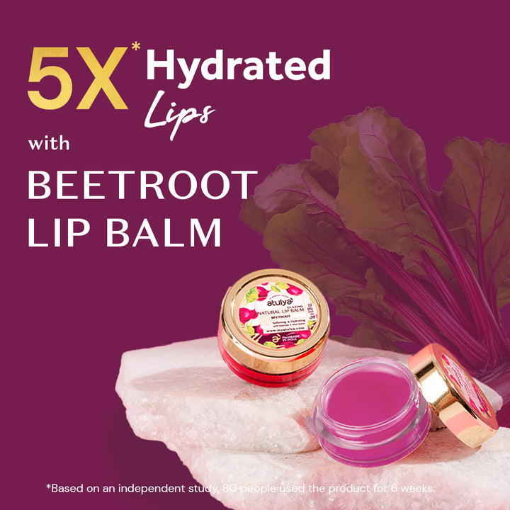 Atulya Beetroot Lip Balm | Softening and Hydrating - 5gm