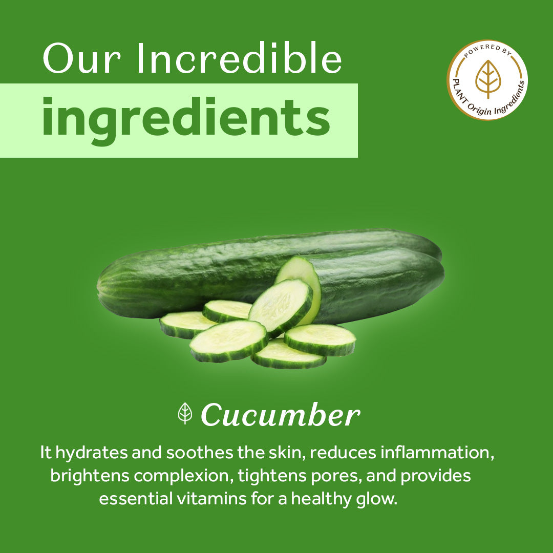 Atulya Cucumber Foaming Face Wash with Built-In Silicone Brush | IMproves Texture - 150ml