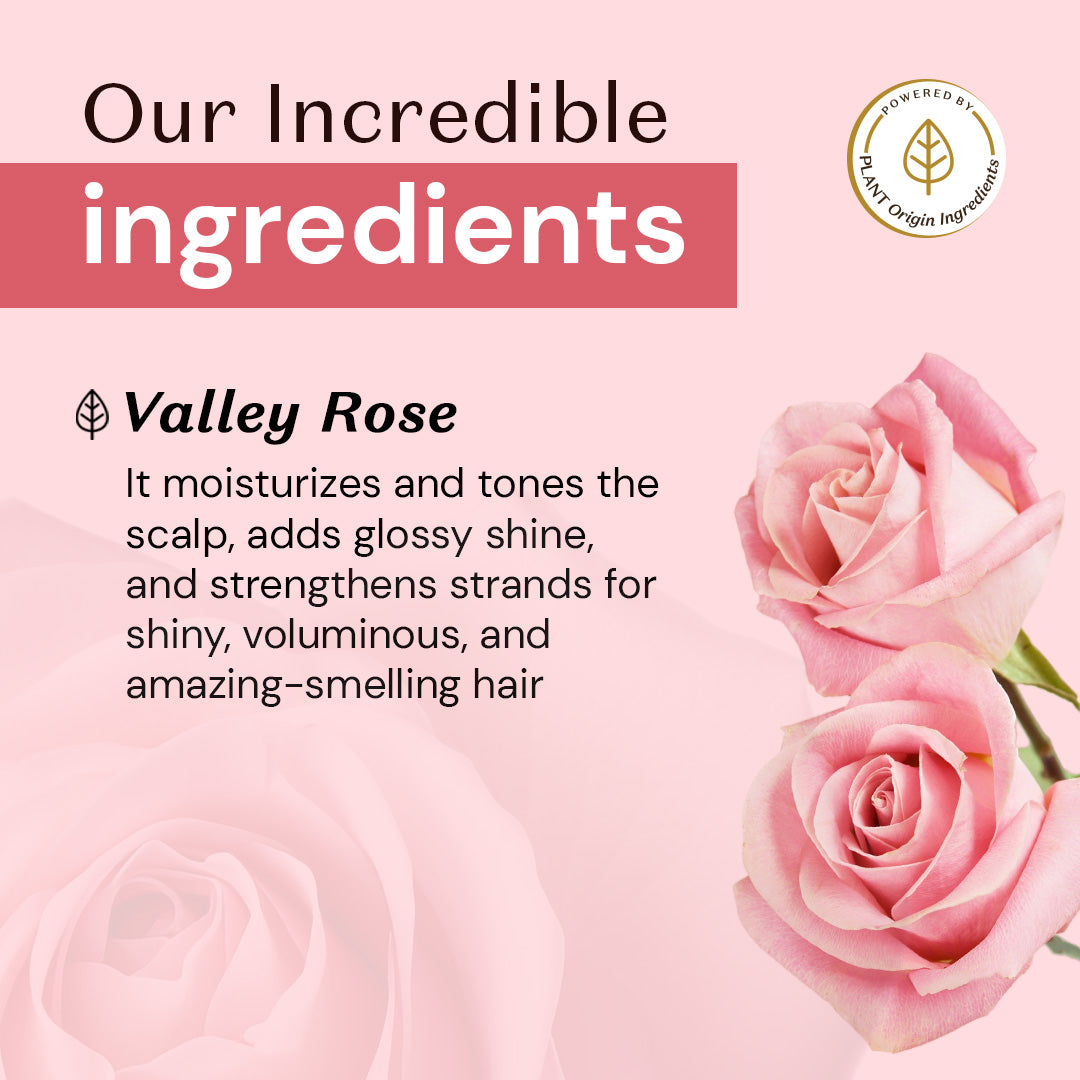 Atulya Vally Rose Shampoo | Restores Shine and Volume - 300ml