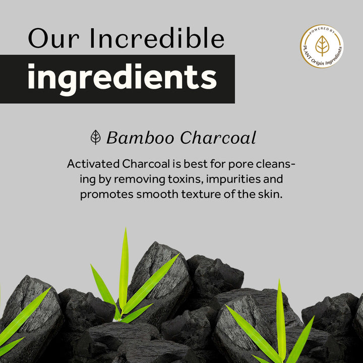 Atulya Activated Organic Bamboo Charcoal Face Mask | Detoxifying - 200g