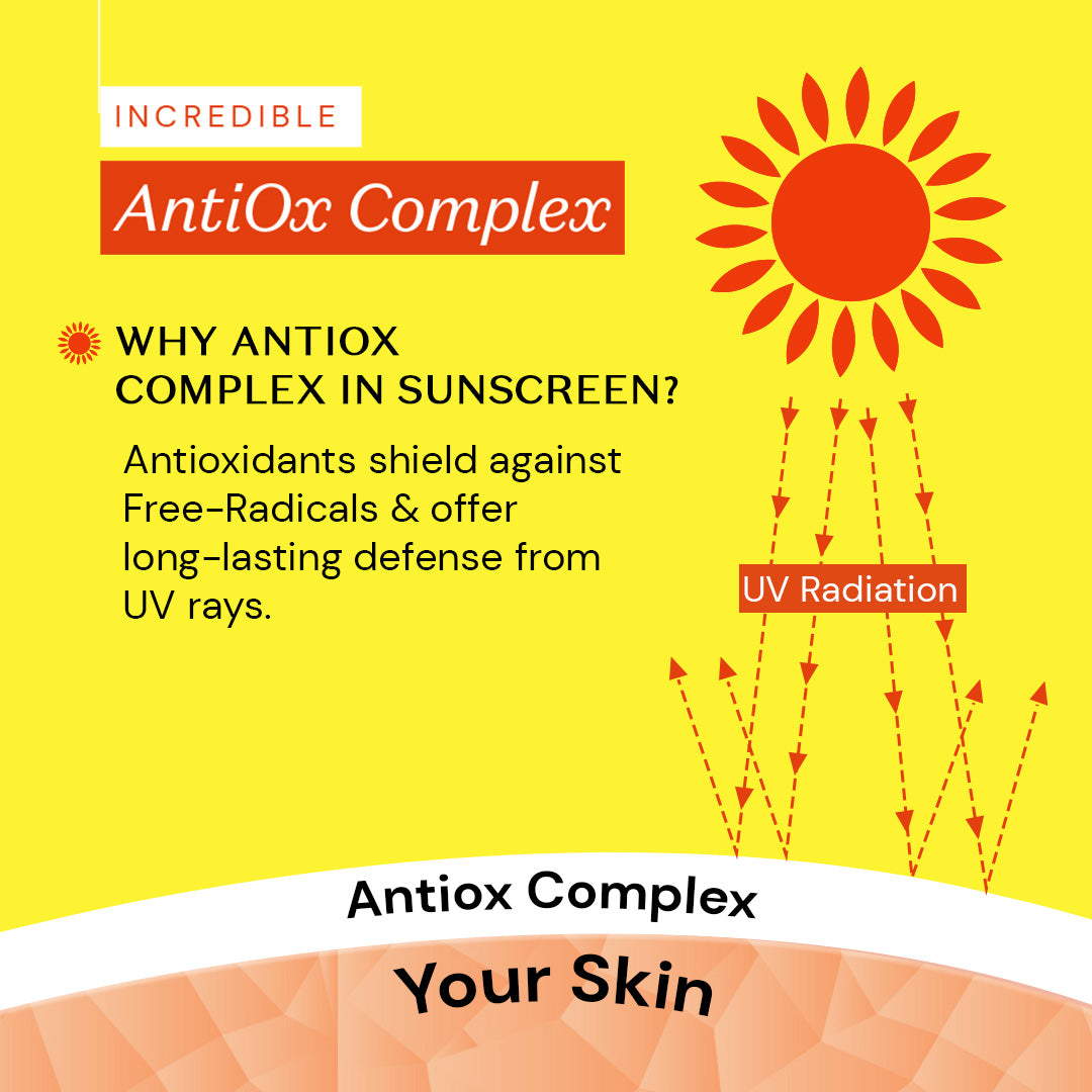 Atulya Vitamin C & D-Panthenol Sunscreen | SPF 50 PA++++ | Dewy-radiant - 80g