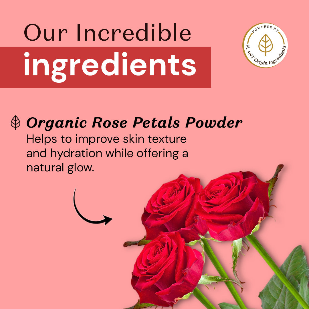 Atulya Rose Petals Organic Powder |100% Pure & Natural - 100gm