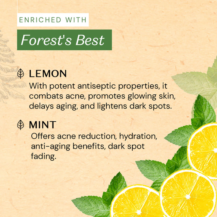 Atulya Lemon & Mint Soap | Antifungal Cooling - 125gm