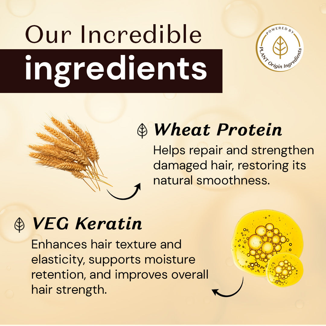 Atulya Keratin & Wheat Protein Hair Mask | Reviving and Hydrating - 200gm