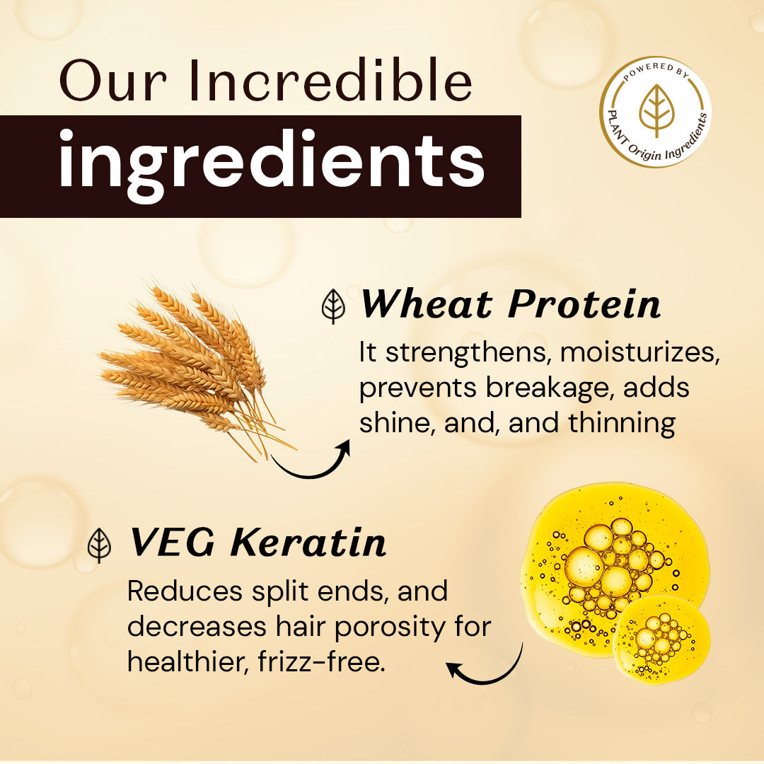 Atulya Keratin & Wheat Protein Shampoo Combo - 300ml Each (Pack of 2)