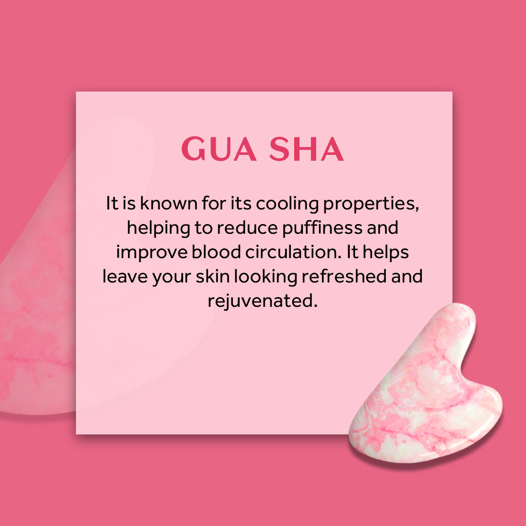Atulya Gua Shua | Pink Aventurine | De-puffing and De-stressing