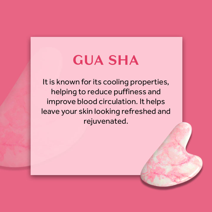 Atulya Gua Shua | Pink Aventurine | De-puffing and De-stressing