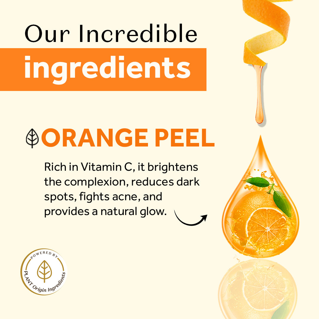 Atulya Orange Peel Foaming Face Wash With Pump | For Tan Removal - 100ml