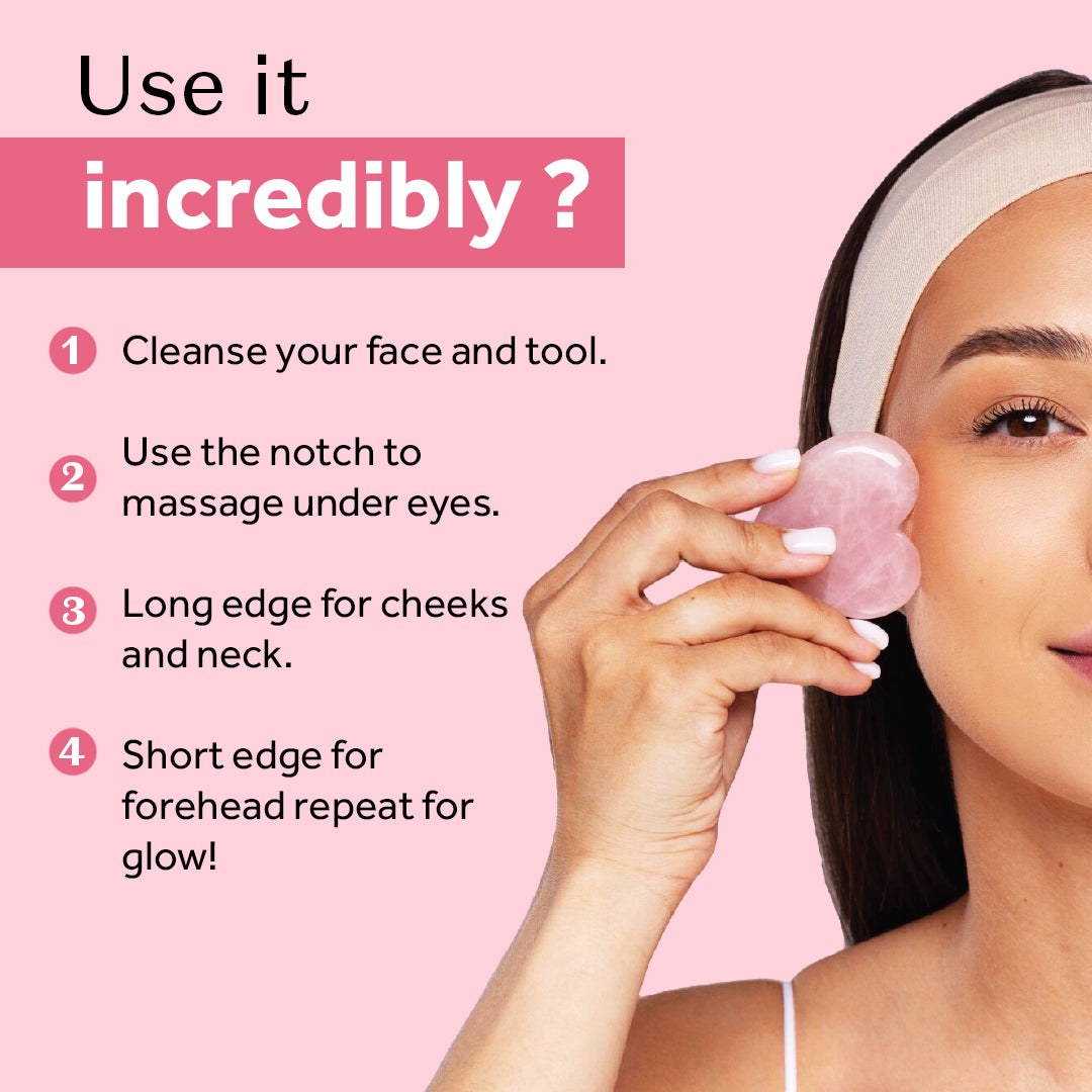 Atulya Gua Shua | Pink Aventurine | De-puffing and De-stressing