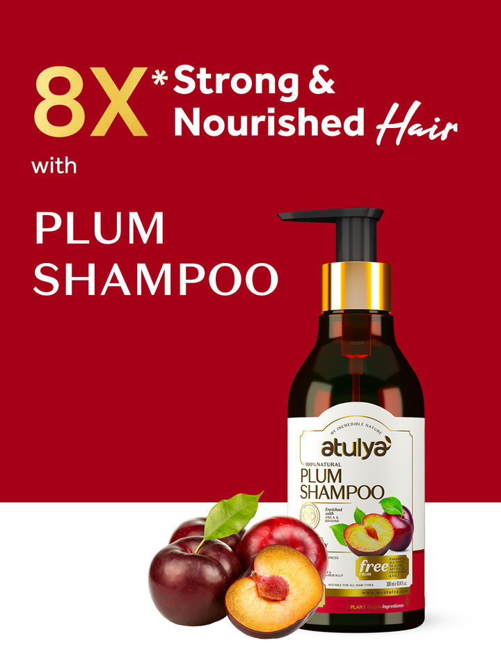 Atulya Plum Shampoo for Shiny & Healthy Hair - 300ml
