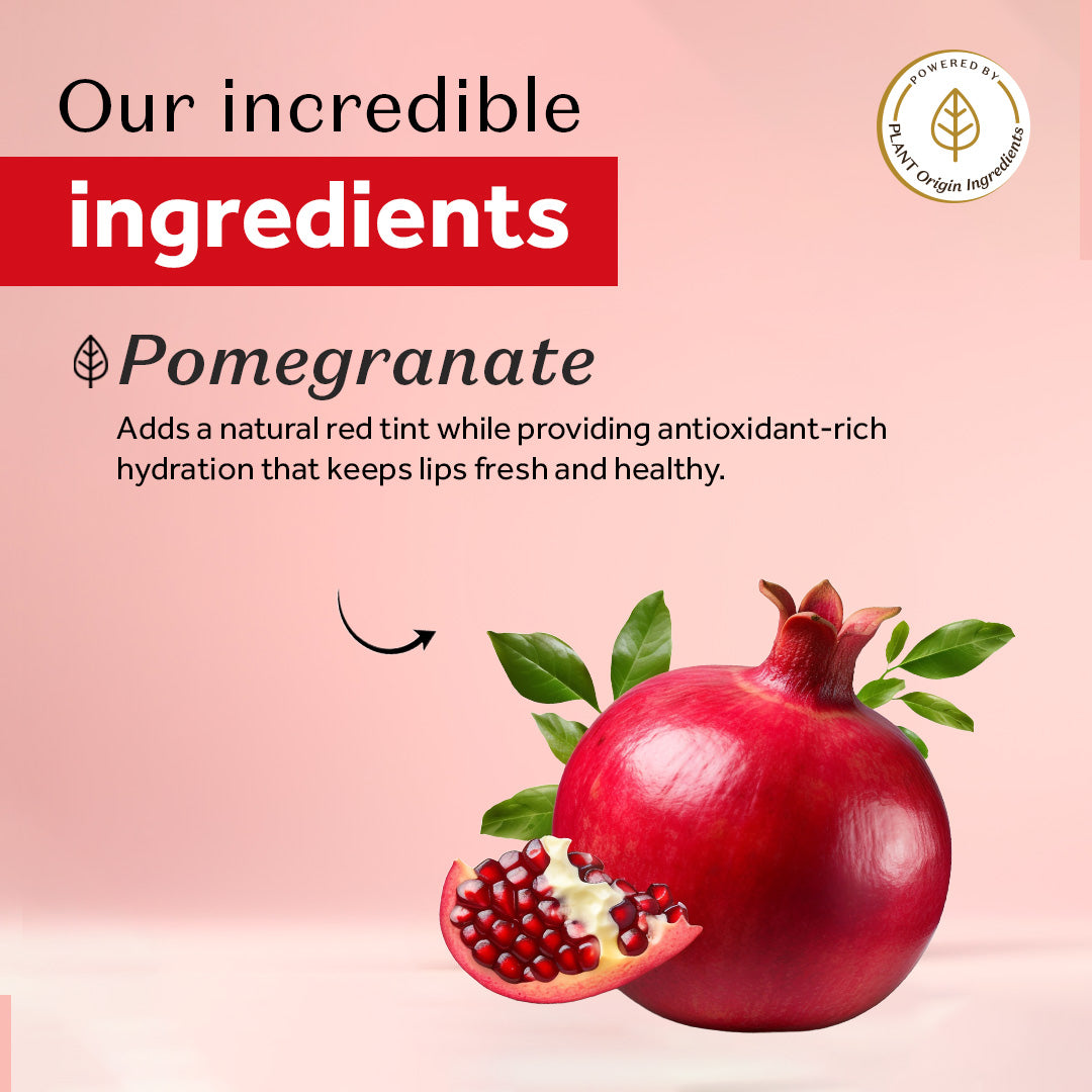 Atulya Pomegranate Lip Balm | Hydrates and Moisturises - 5gm