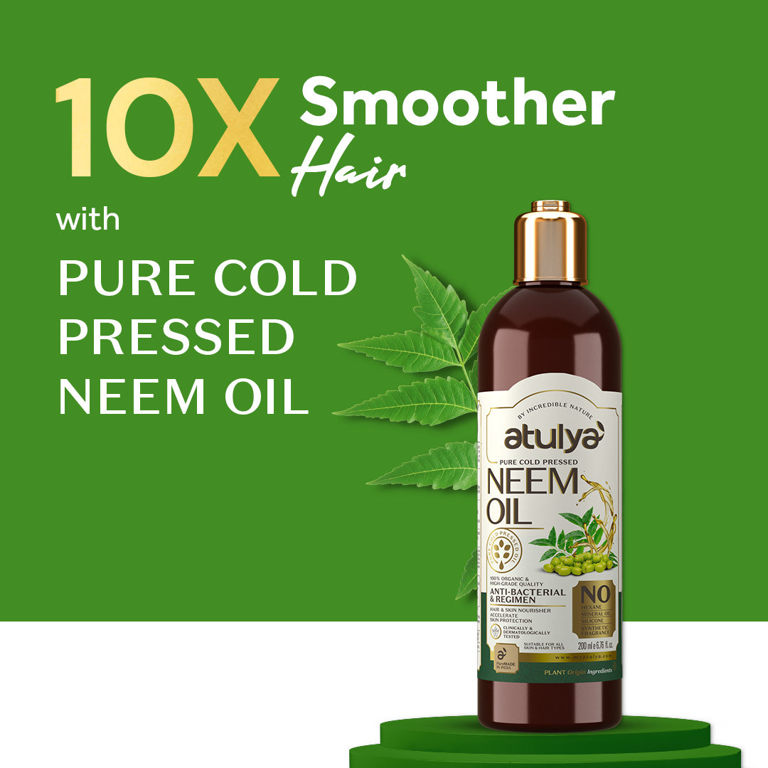 Atulya Neem Pure Cold Pressed Oil | Anti-bacterial - 200ml