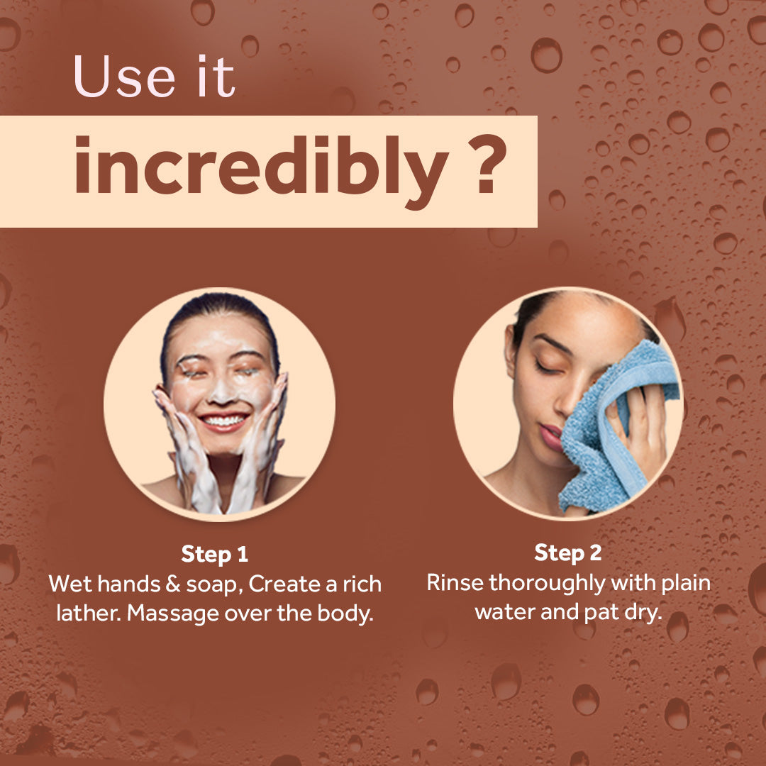 Atulya Coconut & Vanilla Handcrafted Soap for Dryness | Gentle Cleanser - 100gm