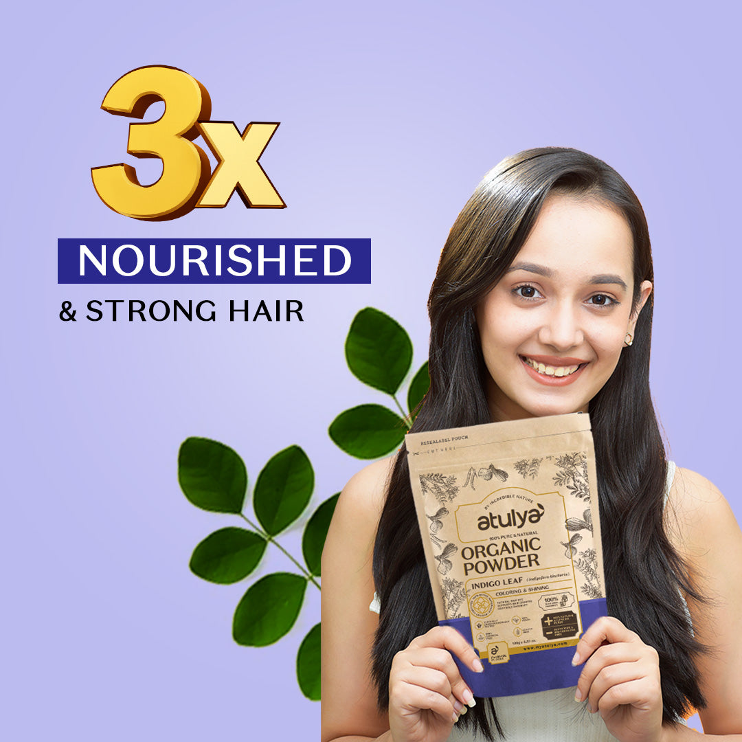 Atulya Indigo Leaf Organic Powder | 100% Pure & Natural - 100gm