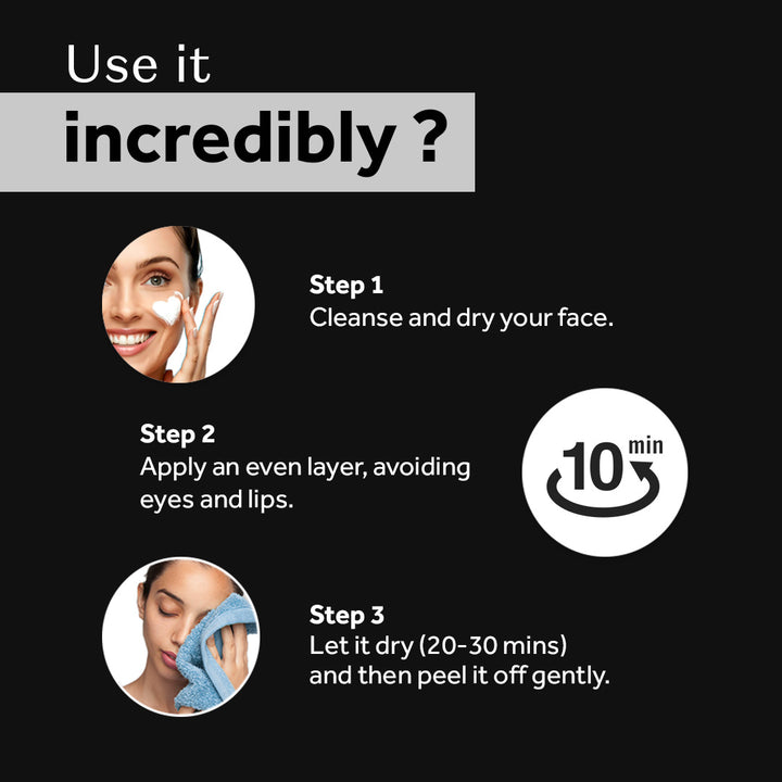 Atulya Activated Organic Bamboo Charcoal Peel Off Mask - 100gm