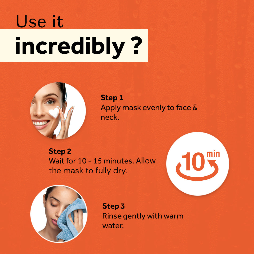 Atulya Vitamin C Face Mask | Brightens and Hydrates Skin - 200gm