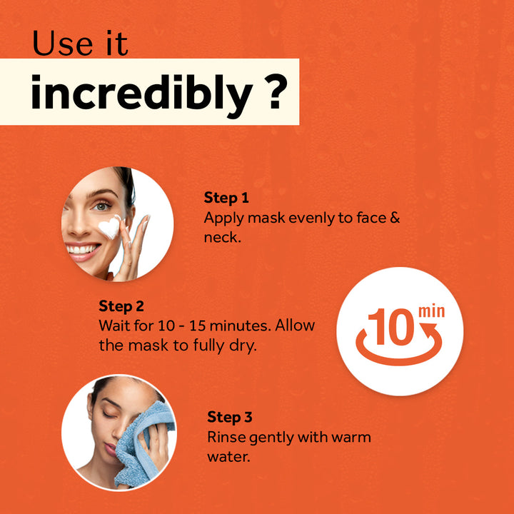 Atulya Vitamin C Face Mask | Brightens and Hydrates Skin - 200gm