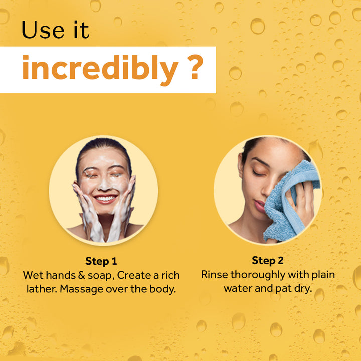 Atulya Sandalwood & Turmeric Handcrafted Soap | Hydrates and Brightens Skin - 100gm