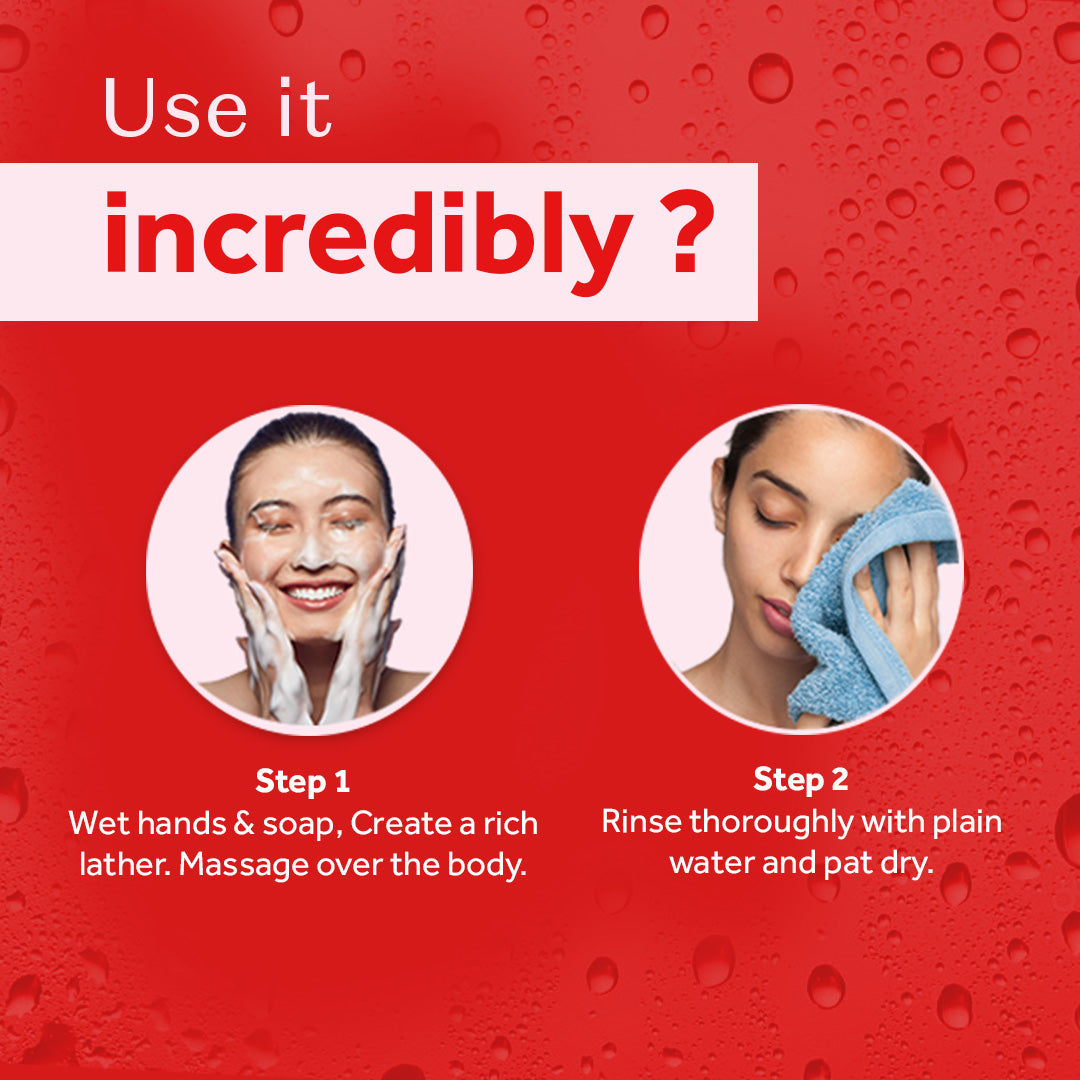 Atulya Rose & Geranium Handcrafted Soap | Nourishes skin | Anti-ageing - 100gm