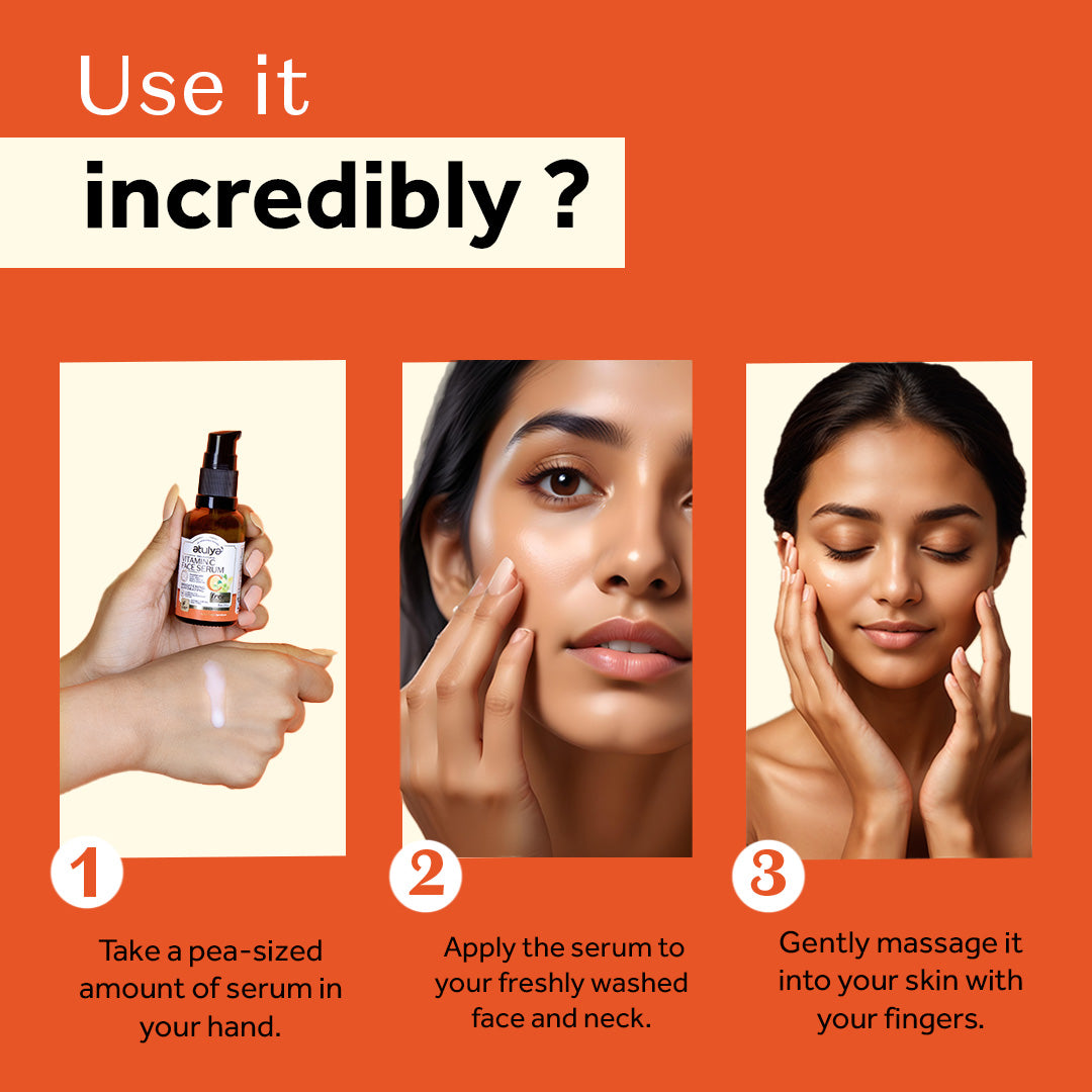 Atulya Vitamin C Face Serum | Brightening and Hydrating -  30ml