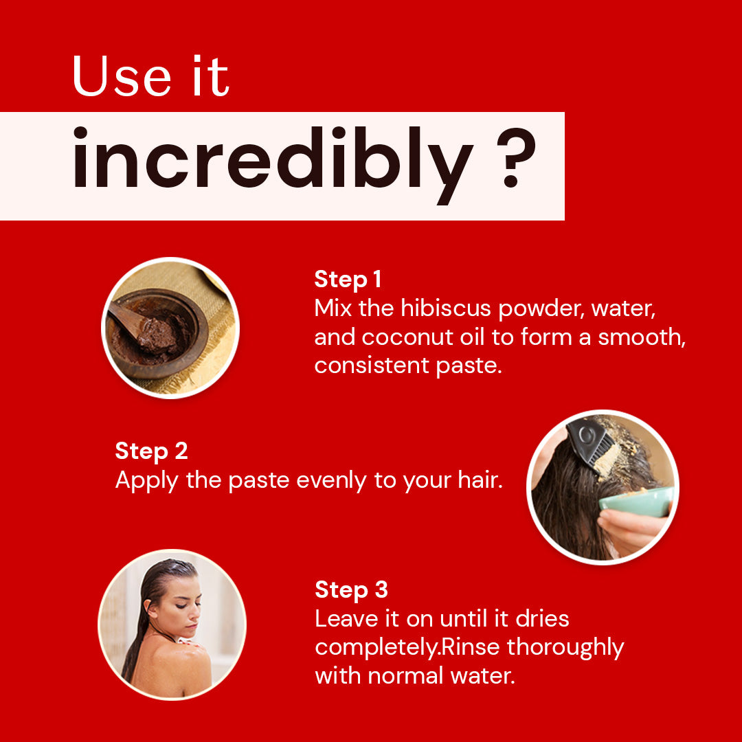 Atulya Organic Hibiscus Powder | Strengthening and Nourishing - 100gm