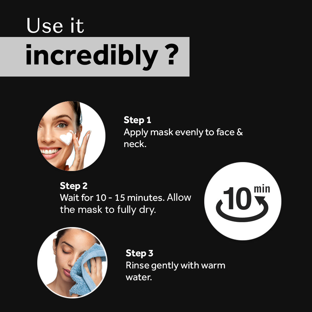 Atulya Activated Organic Bamboo Charcoal Face Mask | Detoxifying - 200g