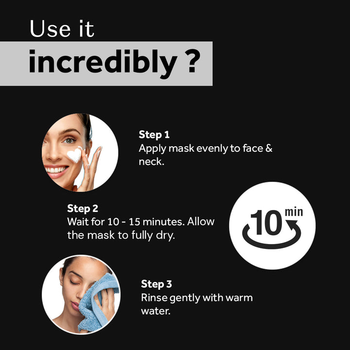 Atulya Activated Organic Bamboo Charcoal Face Mask | Detoxifying - 200g