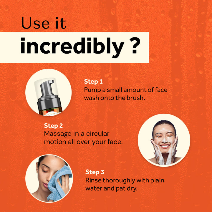 Atulya Vitamin C Foaming Face Wash With Pump- 100ml