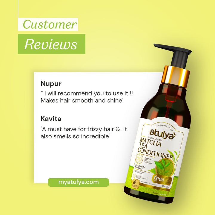 Atulya Matcha Tea Conditioner | Protects Damaged Hair - 300ml