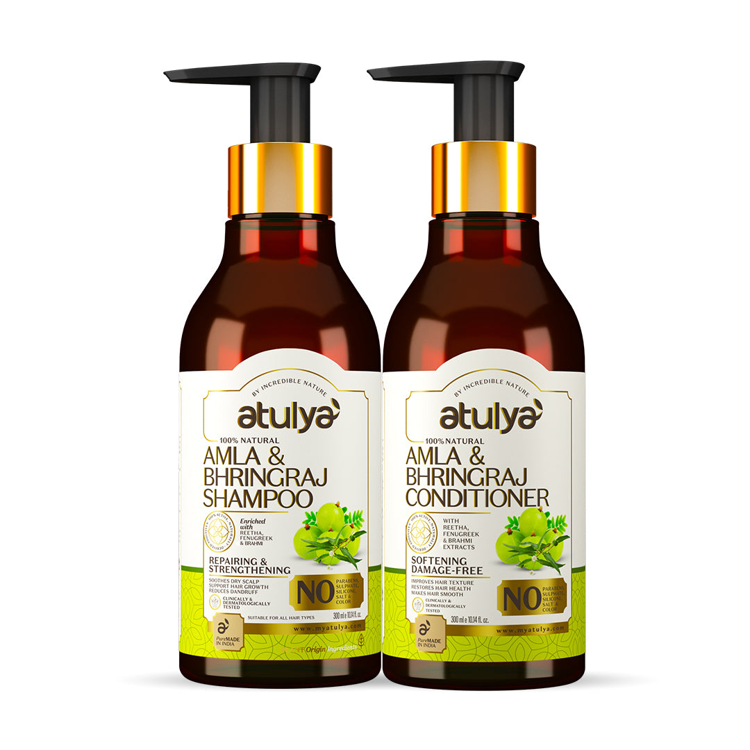 Atulya Amla & Bhringraj Shampoo & Conditioner Combo (300ml each)