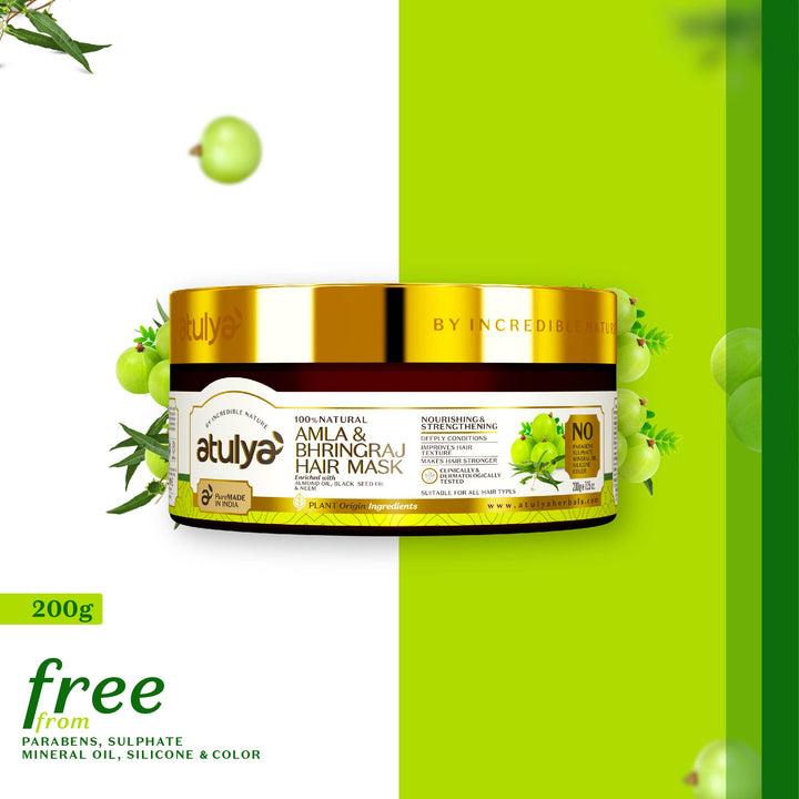 atulya Amla & Bhringraj Hair Mask for Nourishing & Strengthening Hair