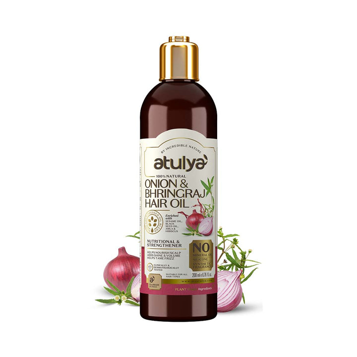 Atulya Onion & Bhringraj Hair Oil | Hair Strengthener - 200ml